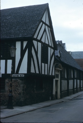 Image of Tudor buildings in Leicester.