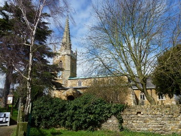 View of the church of St Peter, Redmile.