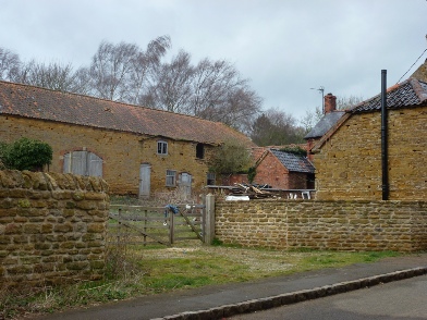 Farmyard in the village of Branston.
